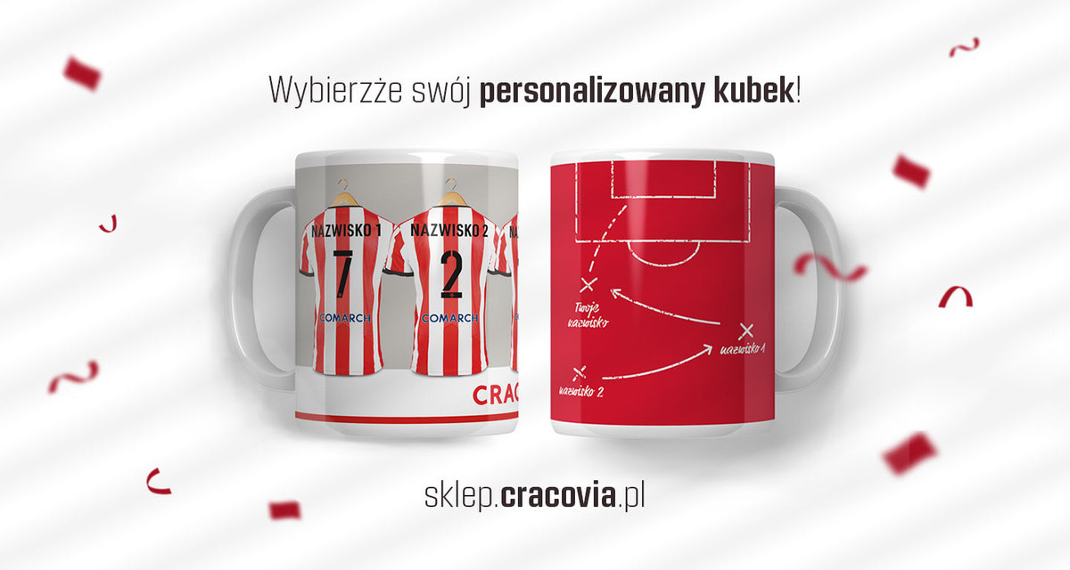 Personalizowane kubki wciąż dostępne w Oficjalnym Sklepie Cracovii!
