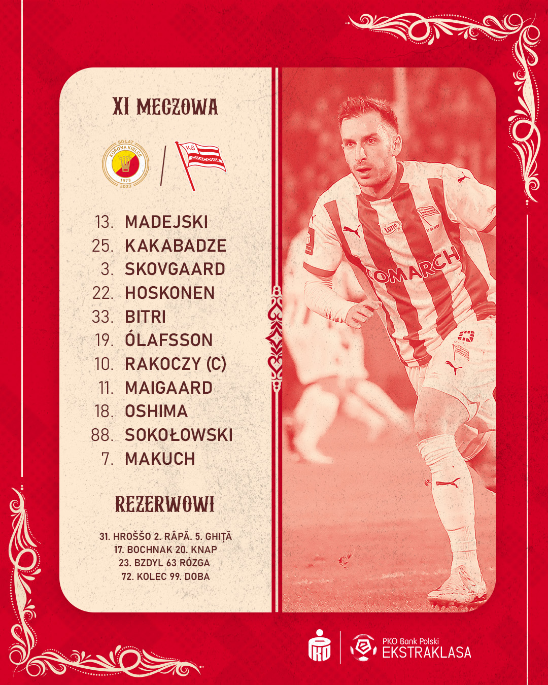 Pko Bp Ekstraklasa Sk Ad Na Mecz Z Koron Kielce