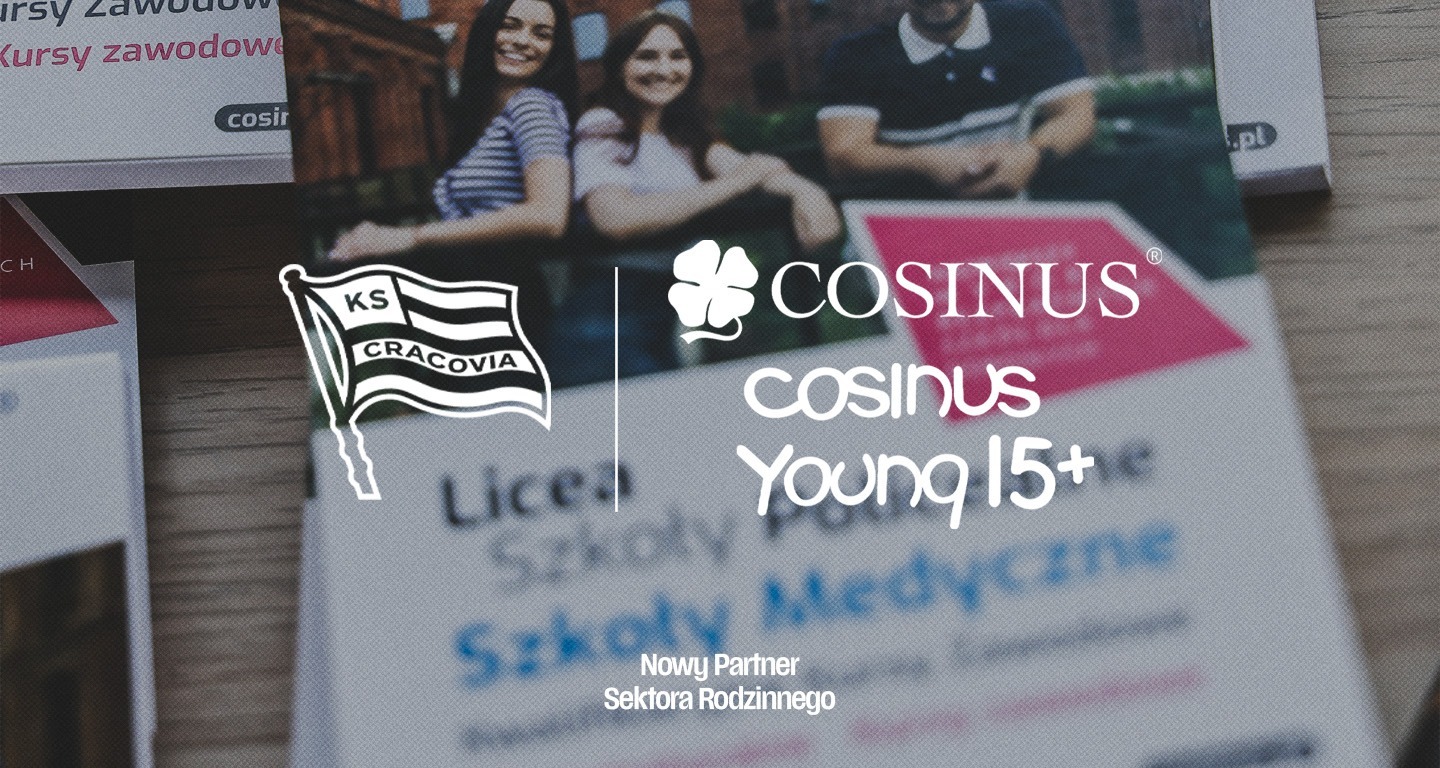 Nowym Partnerem Sektora Rodzinnego Cracovii zostaje Cosinus Kraków & CosinusYoung 15+ Kraków