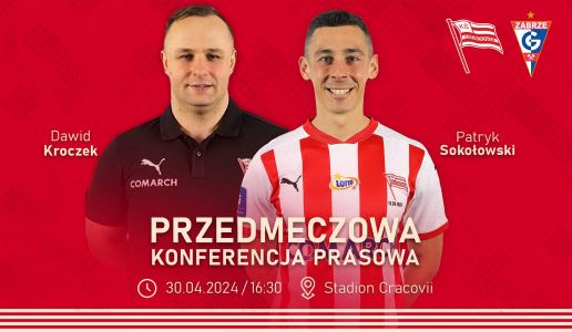 Dawid Kroczek i Patryk Sokołowski przed meczem z Górnikiem Zabrze