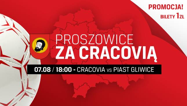 Małopolska za Cracovią: Proszowice na mecz z Piastem Gliwice
