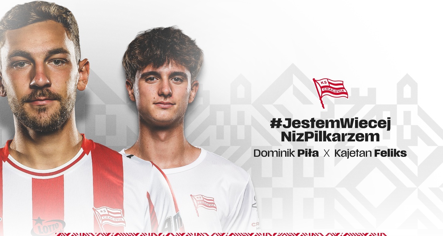 #JestemWiecejNizPilkarzem Dominik Piła i Kajetan Feliks wspierają zdrowie psychiczne