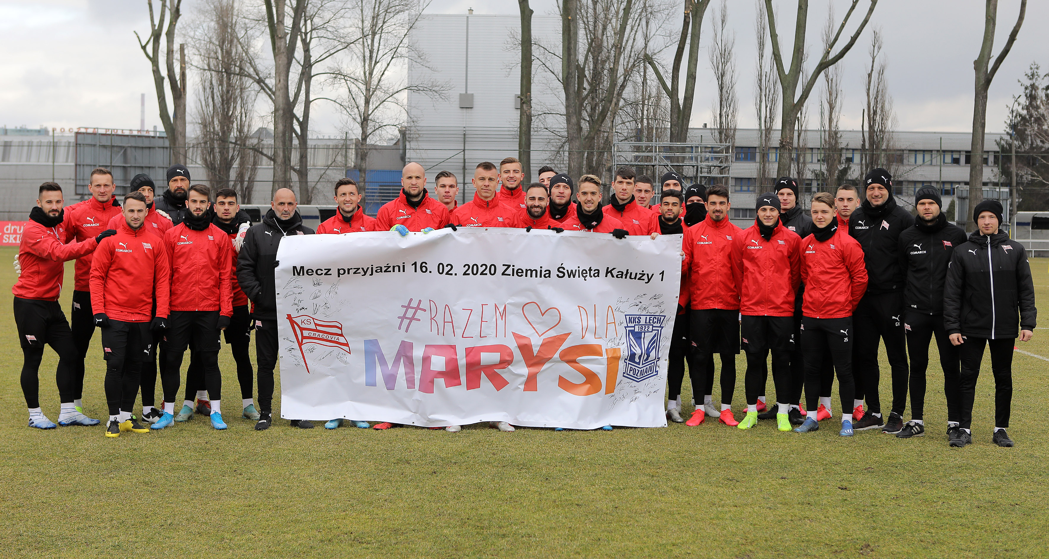 I drużyna Cracovii wspiera akcję "Razem dla Marysi"