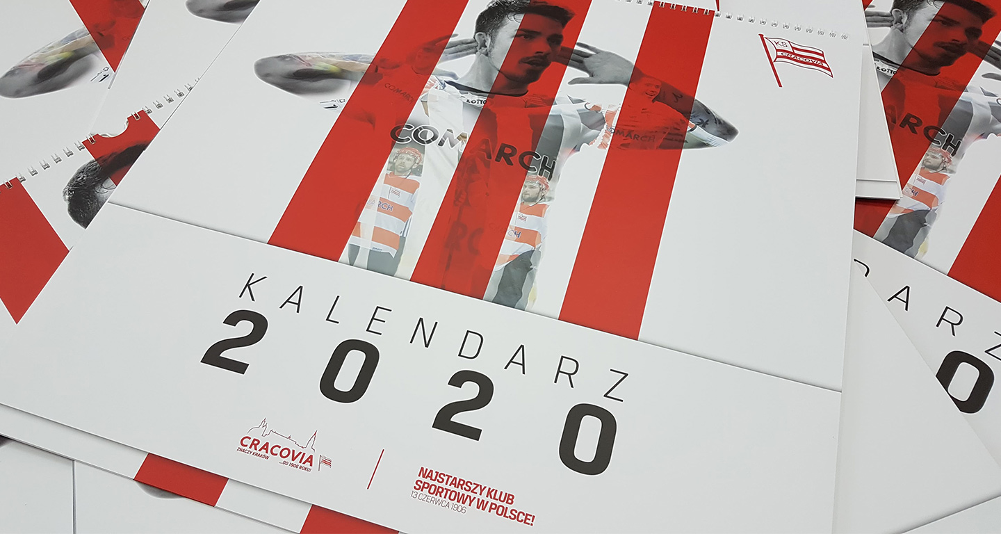 Pasiaste kalendarze na rok 2020 nadal dostępne w Oficjalnym Sklepie Cracovii