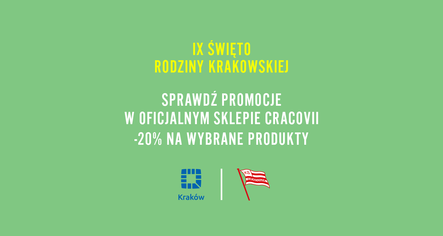 Święto Rodziny Krakowskiej w Oficjalnym Sklepie Cracovii - sprawdź pasiaste promocje!