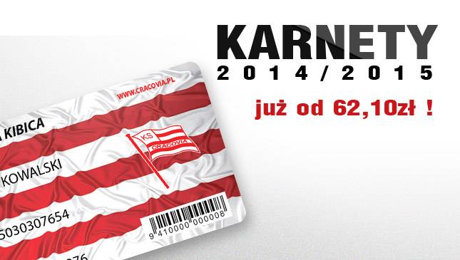 Karnety na sezon 2014/15 w sprzedaży. Ceny już od 62,10 zł!