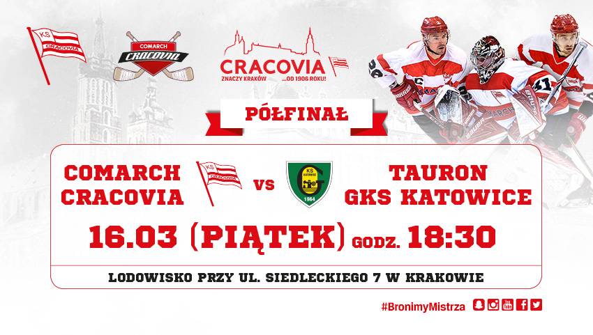 Mistrzowie grają w półfinałach - kolejny mecz #NaLodowisku dzisiaj o 18:30!