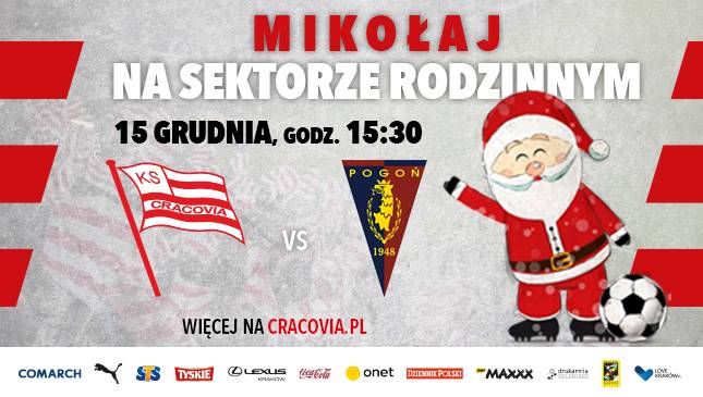 Św. Mikołaj #NaStadionie podczas meczu z Pogonią!