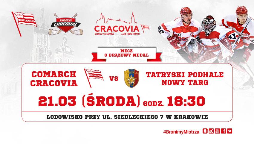 W środę o 18:30 gramy pierwszy mecz o brązowy medal Mistrzostw Polski. Bilety w sprzedaży!