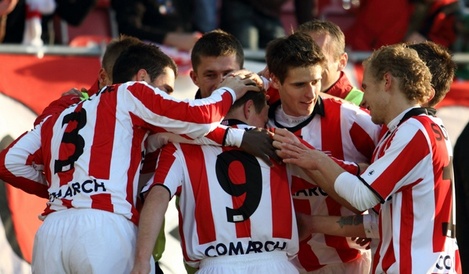 Sparing z Piastem na stadionie przy ulicy Kałuży 1