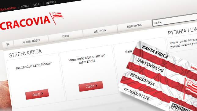 Cracovia - jedyny krakowski klub z internetową sprzedażą biletów i karnetów