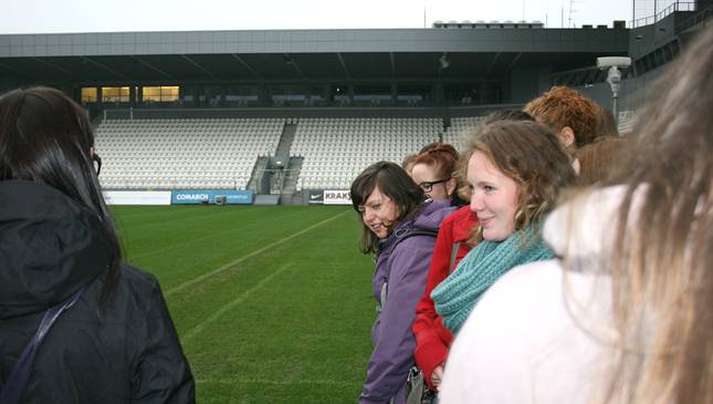 Przyszli architekci krajobrazu podziwali nasz stadion