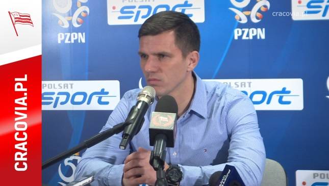 Konferencja prasowa po meczu Cracovia - Błękitni Stargard Szczeciński 