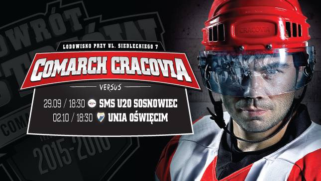 Dziś hokej! Comarch Cracovia - SMS U20 Sosnowiec g. 18:30