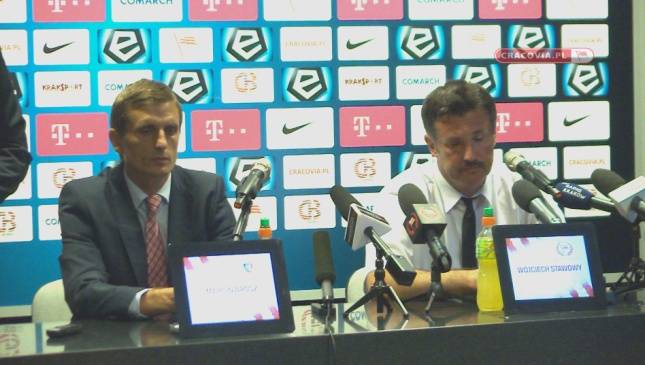 Konferencja prasowa po meczu Cracovia - Piast Gliwice (VIDEO)