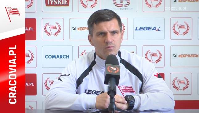 Trener Robert Podoliński przed rewanżem z Błękitnymi