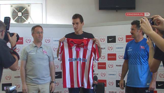 Prezentacja nowego zawodnika Cracovii (VIDEO)