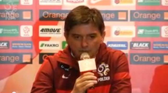 Waldemar Fornalik po meczu na stadionie Cracovii