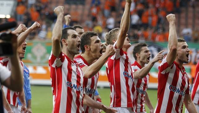 Zobacz radość Cracovii po zwycięstwie w Lubinie [FOTO]