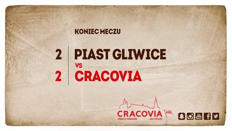 Piast Gliwice - Cracovia 2:2 [SKRÓT MECZU]