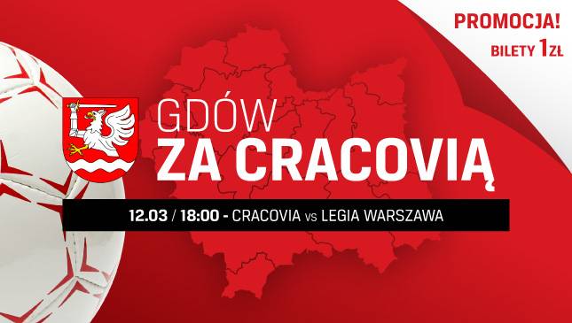 Małopolska za Cracovią: Gdów na Legię Warszawa