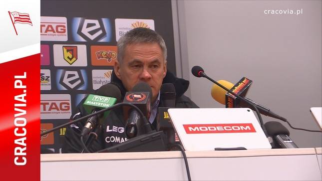 Jacek Zieliński po meczu z Jagiellonią Białystok
