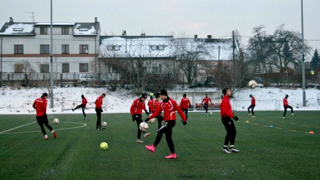 Dziś trening na boisku Garbarni