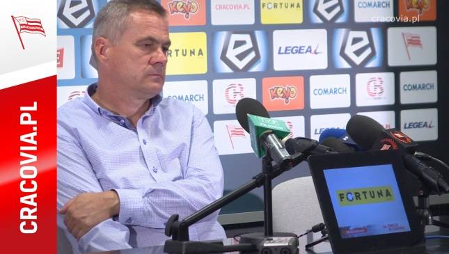 Konferencja prasowa po meczu Cracovia - Piast Gliwice 