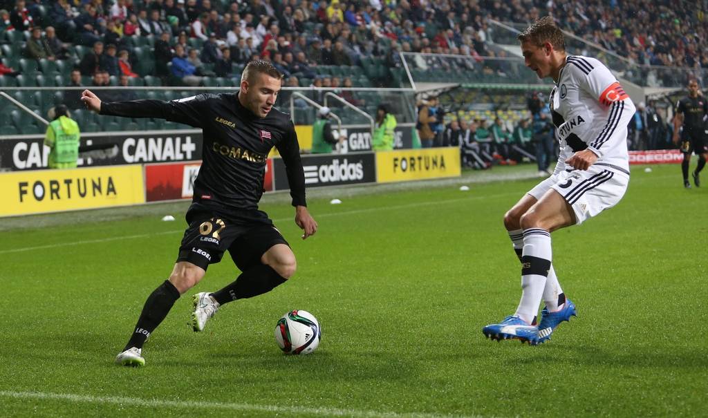 Gol Jendriška w meczu z Legią 