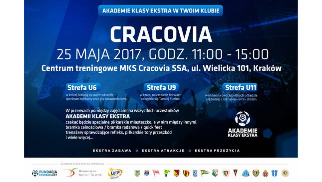 W czwartek Akademia Klasy Ekstra na Cracovii!