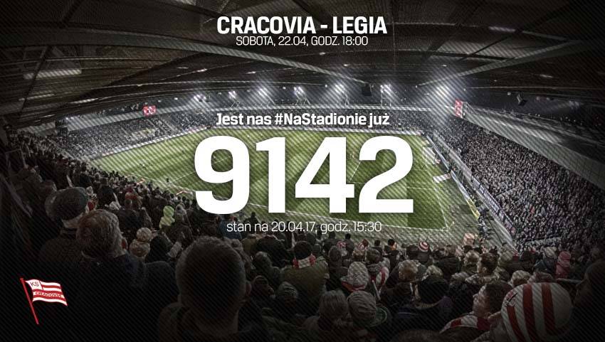 Cracovia - Legia: Jest nas już ponad 9000 #NaStadionie!