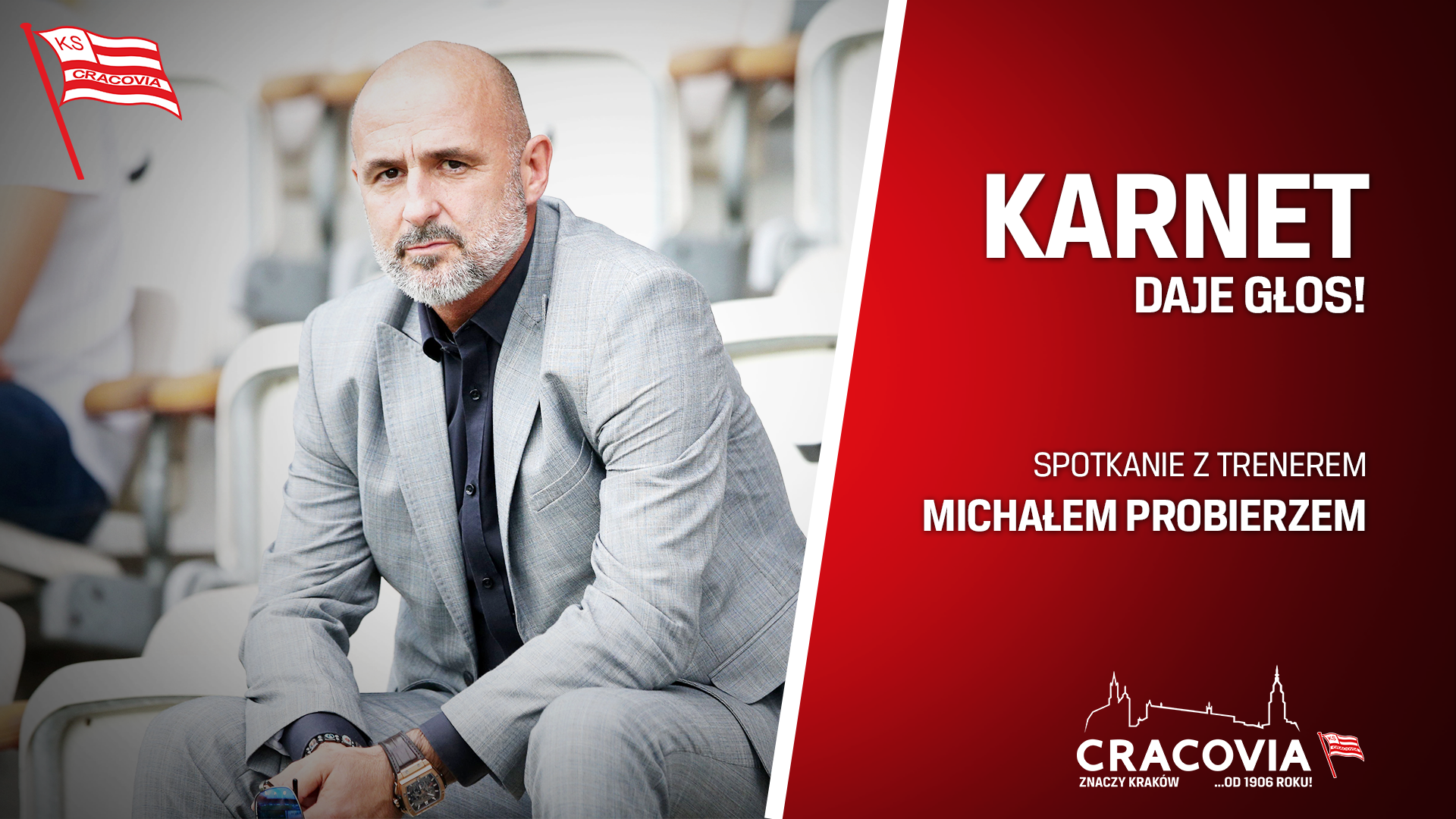 Karnet daje głos! Spotkanie z trenerem Pasów Michałem Probierzem dla posiadaczy karnetów!