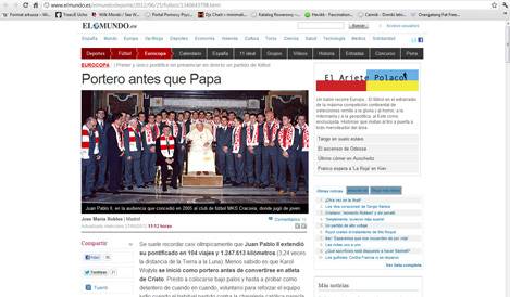 "El Mundo" o Janie Pawle II i Cracovii