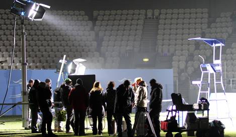 Stadion Cracovii znów posłużył za plan filmowy