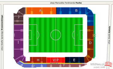 Mecz otwarcia bez sektora VIP, I 3 oraz I 4