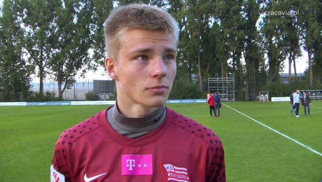 Bramkarz Cracovii - Damian Kobyłka: W przerwie zmotywował nas trener 